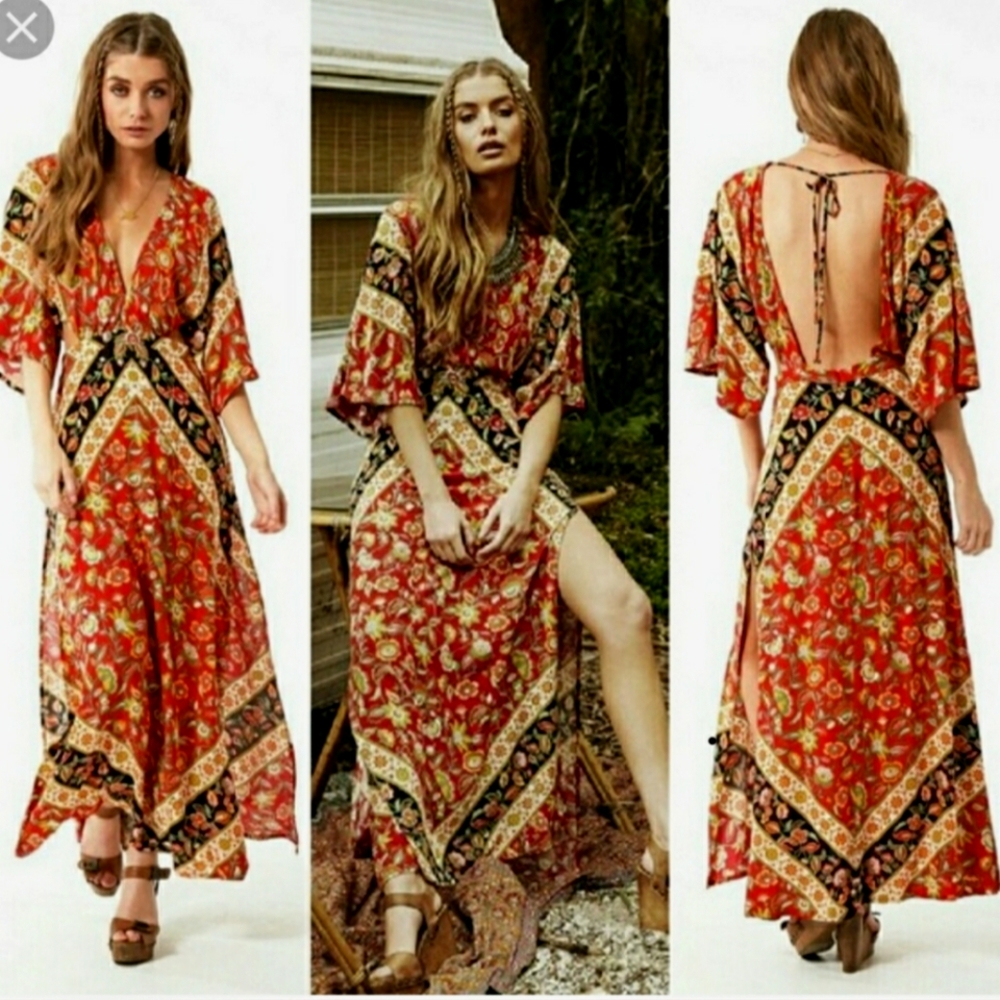 Spell & The Gypsy Collective Lolita Maxi Dress Red
